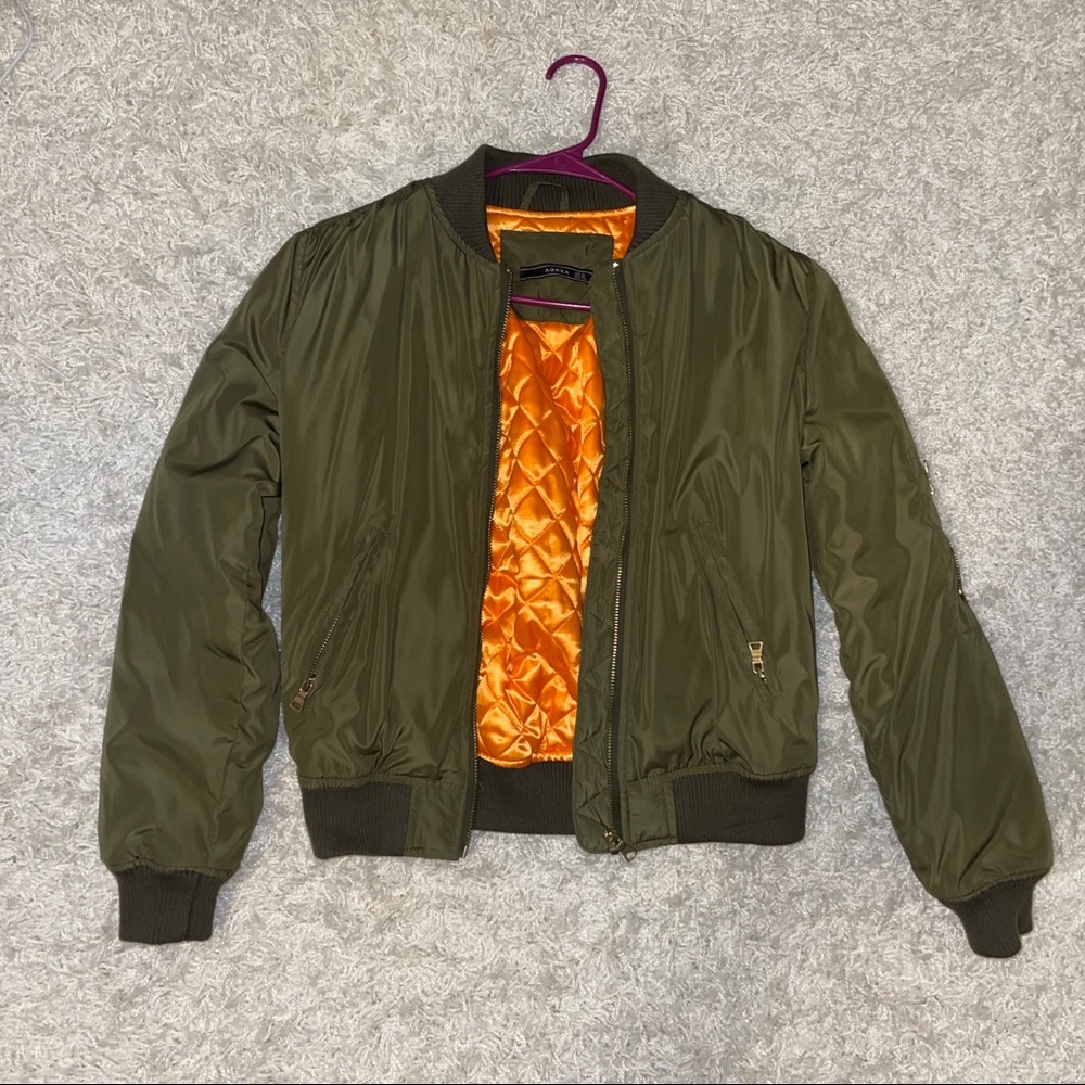 Olive green Bomber Jacket